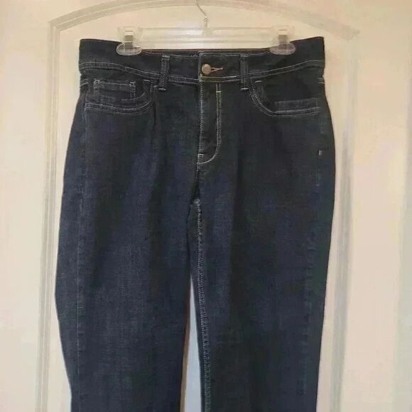 Riders by Lee Women's Blue Dark Wash Cotton/Spandex Denim Jeans EUC - Picture 3 of 9